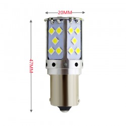 1156 Dekoratif led ampul tek duy canbuslı beyaz 12v / LAAM945