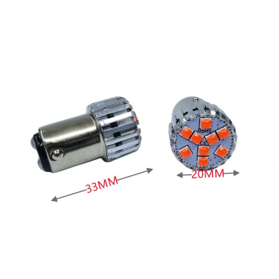 1157 Dekoratif stop led ampul çift duy kırmızı 12V 4W canbus / LAAM952-1