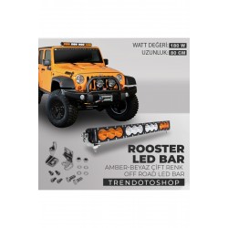 180w 80 Cm Amber-beyaz 3 Modlu Baja Style Rooster Off Road Led Bar