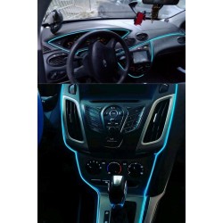 2 Metre Araç Içi Buz Mavisi Torpido Ledi Ip Şerit- Ip Neon Led - 2 Metre Buz Mavi