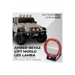 7” Explorer Çift Renk Usa Cree Led Amber-beyaz Modlu Off Road Led Lamba