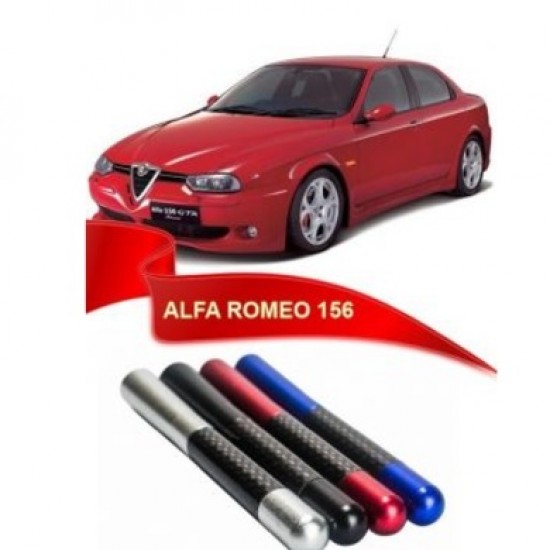 Alfa Romeo 156 Uyumlu Karbon Desenli Çubuk Metal Radyo Anteni