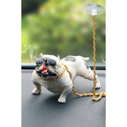 Araba İçi Torpido Üstü Simülasyon  Pitbull Köpek Dekorasyon