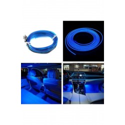 Araç Araba Içi Torpido Şerit Ledi Renkli Ip Neon Ip Led 2 Metre Mavi (orjinal)