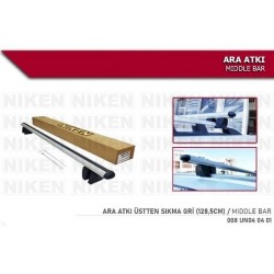 Araç Üstü Ara Atkı Bagaj Taşıyıcı-gri Üstten Sıkıştırmalı Alümi