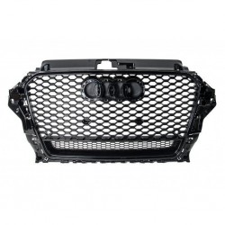 Audi A3 Rs3 Siyah Ön Panjur Siyah Çerçeve 2016-2020