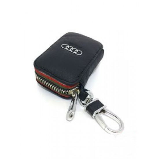Audi Deri Fermuarlı Anahtarlık