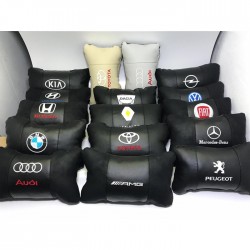 Audi Lüks Deri Oto Yastık Boyun Yastığı