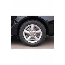 Audi Uyumlu Ahtapot Gri 5 Bijon Çelik Jant Göbek Arması