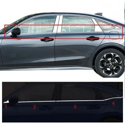 Honda Civic Fe1 Uyumlu Cam Kenar Krom Çerçevesi Çıtası Nikejal 2021+ 2012cvccf1e