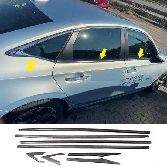 Honda Civic Fe1 Uyumlu Cam Kenar Krom Çerçevesi Çıtası Nikejal 2021+ 2012cvccf1e Honda Civic Fe1 Uyumlu Cam Kenar Krom Çerçevesi Çıtası Nikejal 2021+ 2012cvccf1e