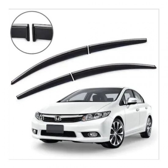 Autokit Honda Civic Fb7 Krom Çıtalı Cam Rüzgarlığı (2012-2015)