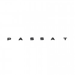 Space Siyah Yapışkanlı Passat Bagaj Yazısı Yeni Siyah