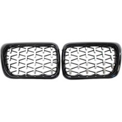 Bavyera Bmw 3 Serısı 1997-1999 E36 Dıamond Panjur (Böbrek) Pıano Black Çerçeve Bavyera Bmw 3 Serısı 1997-1999 E36 Dıamond Panjur (Böbrek) Pıano Black Çerçeve