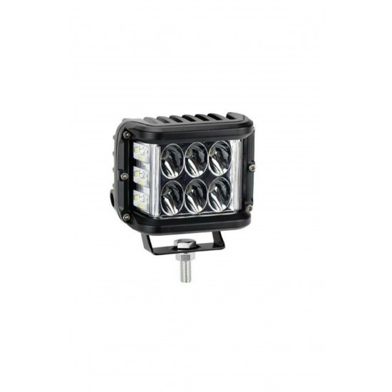 Beyaz Led Sarı Çakarlı Kare Off Road Sis Farı Çalışma Lambası