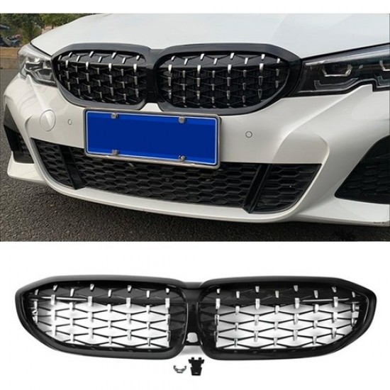 Bimbo Bmw 3 Serisi G20 Diamond Panjur Böbrek Siyah 2019 2020 2021