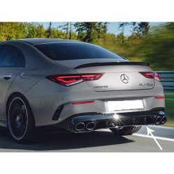 Bimbo Mercedes Yeni Cla W118 C118 CLA45 Amg Difüzör + Egzoz Uçları