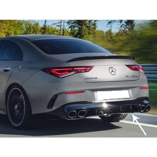 Bimbo Mercedes Yeni Cla W118 C118 CLA45 Amg Difüzör + Egzoz Uçları