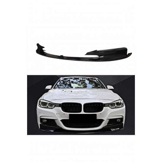 Bmw F30 M Technic 2012-2016 Ön Lip Ön Flap Parlak Siyah