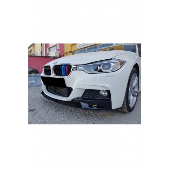 Bmw F30 M Technic 2012-2016 Ön Lip Ön Flap Parlak Siyah