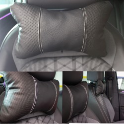 2li  Oto Koltuk Boyun yastığı siyah-beyaz (2ADET) Premium