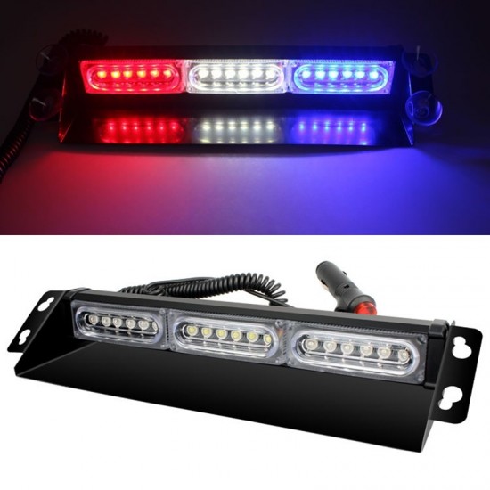 Çakar lamba 13 fonksiyonlu 18 led 12v kırmızı-mavi-beyaz / LAPA532