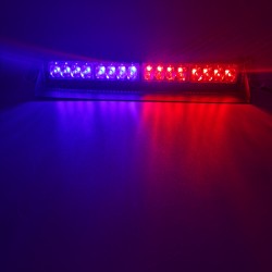 Çakar lamba 50cm 12-30v vantuzlu 16 ledli kırmızı-mavi / LAPA540