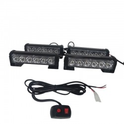 Çakar lamba Power ledli 4lü kırmızı-kırmızı 12V / LAPA194-2