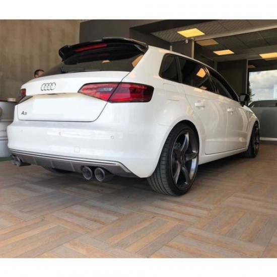 Çmk Audi A3 Hb 2014-2018 Cam Üstü Spoiler Piano Black