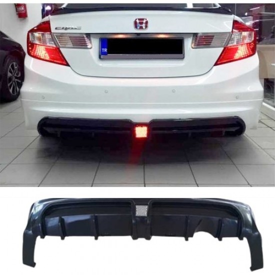 Çmk Honda Civic Fb7 2012-2015 Rr Arka Tampon Eki Tek Çıkışlı