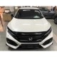 Çmk Honda Civic Fc5 2016-2020 Ön Panjur Üst Kaplama Piano Black