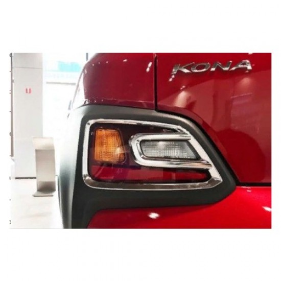 Çmk Hyundai Kona Arka Sis Kaplama - Krom