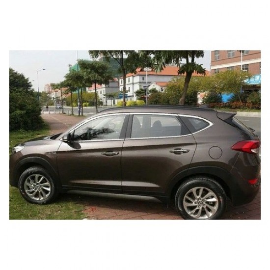 Çmk Hyundai Tucson 2015-2020 Cam Çıtası Nikelaj 16 Parça