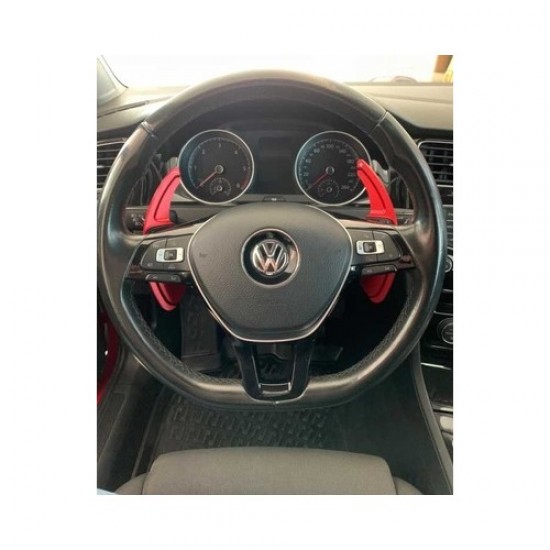 Çmk Volkswagen Golf 7 Tiguan 2017+ Paddle Shift Kırmızı (F1 Vites Pedal Kulakçığı)