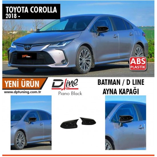 Corolla E210 Batman Yarasa Ayna Kapağı Piano Black / 2018 Sonrası