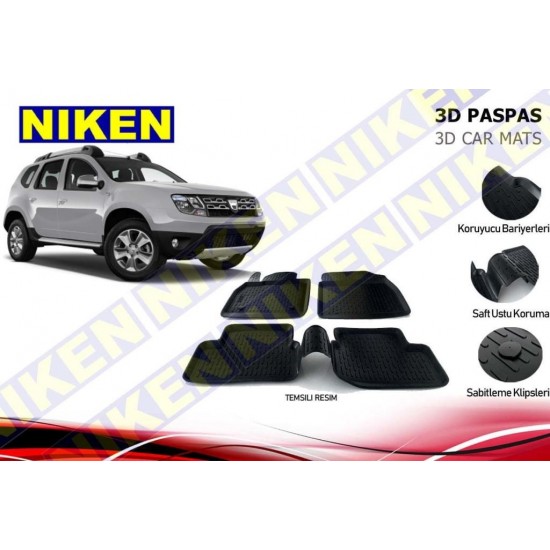 Dacıa Duster 2010- 3D Paspas