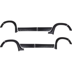 Dacia Duster Dodik Seti UV Katkılı (ABS) Mat Siyah 12 Parça 2013-2017