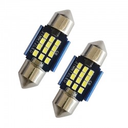Dekoratif led ampul 12SMD CANBUS 31mm sofit ampul beyaz/ LAAM868