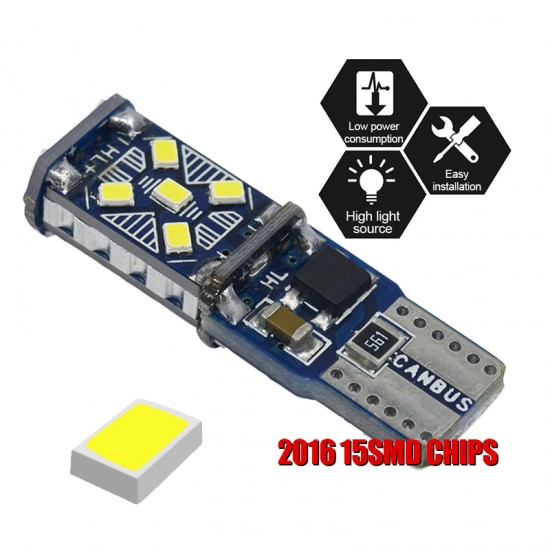 Dekoratif led ampul T10-20SMD CANBUS12-18V çift beyaz / LAAM864