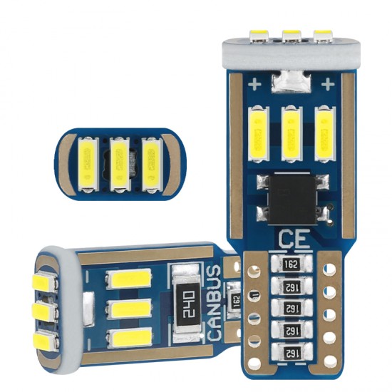 Dekoratif led ampul T10-24SMD 12V çift - beyaz / LAAM860