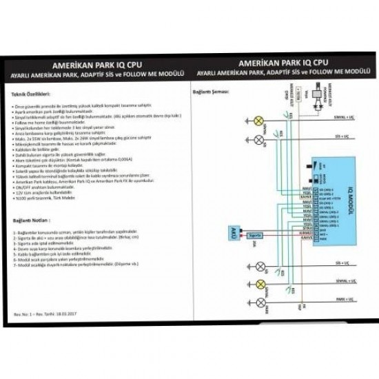 Eng Aksesuar Ayarlı Amerikan Park + Follow Me + Adaptif Sis Dönüş Modülü 3 In 1ıq Cpu