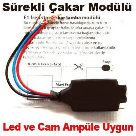 Eng F1 Çakar Modülü Stop Çakarı Sürekli Çakar 12 V