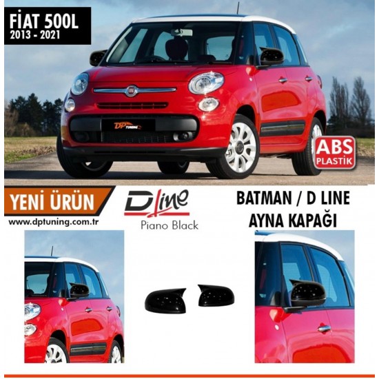 Fiat 500 L Batman Yarasa Ayna Kapağı Piano Black 2013-2021