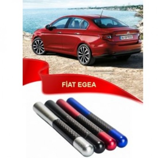 Fiat Egea Uyumlu Karbon Desenli Çubuk Metal Radyo Anteni