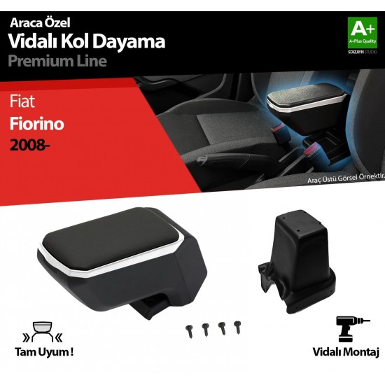 Fiat Fiorino Kol Dayama Kolçak ABS Vidalı Gri 2008-2016