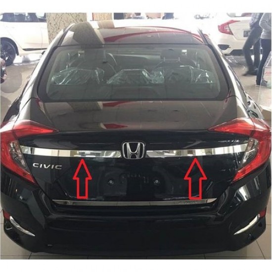 Honda Civic 2016-2017 FC5 Bagaj Üst Nikelajı