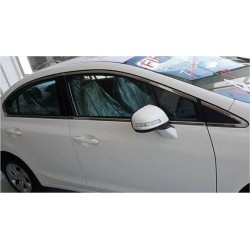Honda Civic Fb7 için Dur Cam Çerçevesi Kenar Çıtası Krom Tam