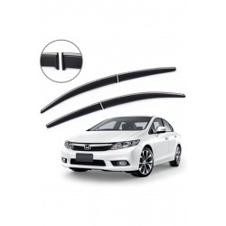 Honda Civic Fb7 Krom Çıtalı Cam Rüzgarlığı 2012-2016