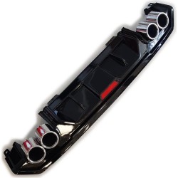 Honda Civic Fc5(2016+) Difüzör 4 Egsoz Görünümlü Piano Black Honda Civic Fc5(2016+) Difüzör 4 Egsoz Görünümlü Piano Black