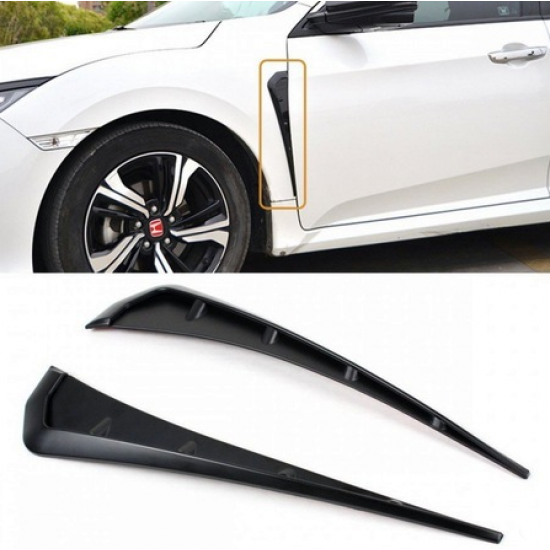 Honda Civic Fc5 Çamurluk Havalandırma Çıtası Piano Black